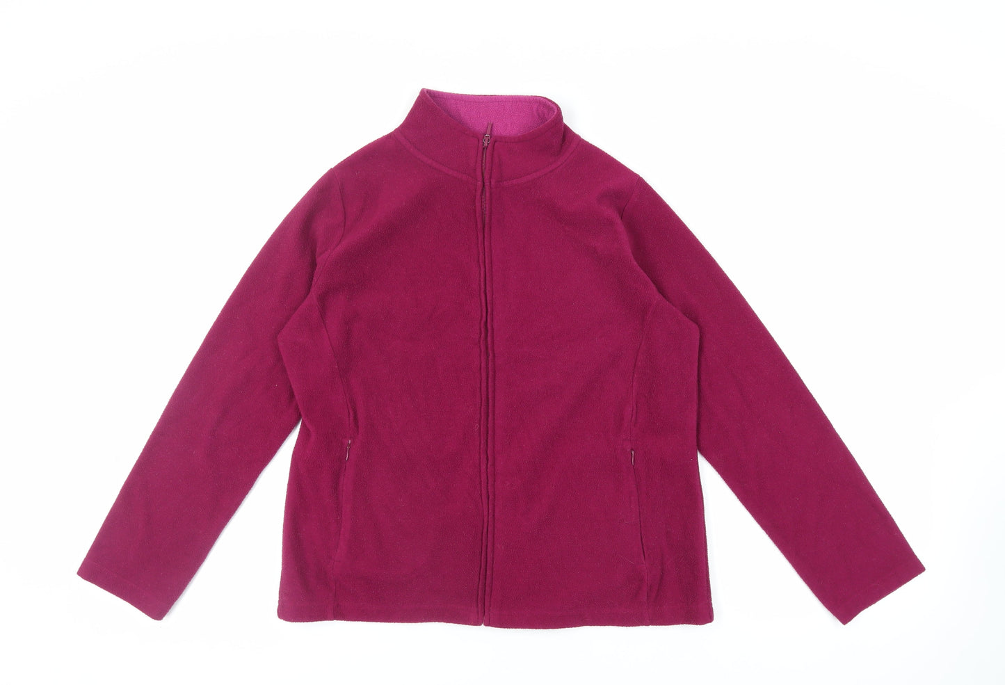EWM Womens Purple Jacket Size M Zip - Zipped Pockets