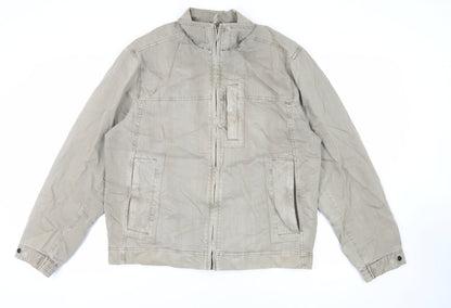 Next Mens Green Jacket Size L Zip