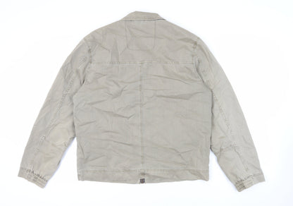 Next Mens Green Jacket Size L Zip