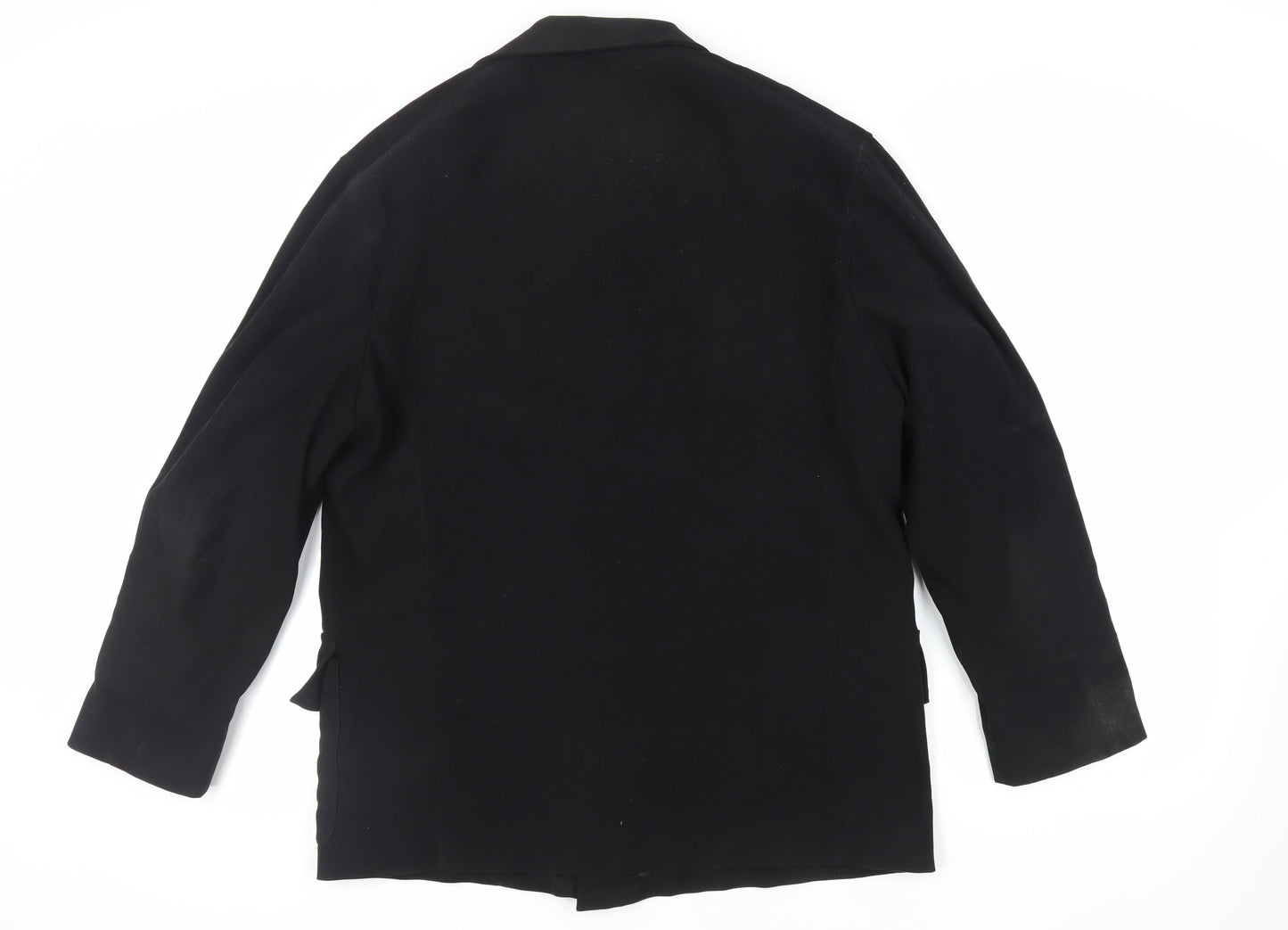 Identikit Mens Black Jacket Size XL Button