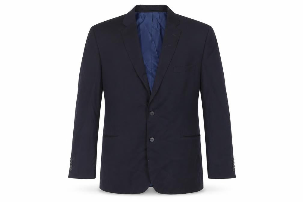 Marks & Spencer Mens Blue Polyester Jacket Suit Jacket Size 48 Regular