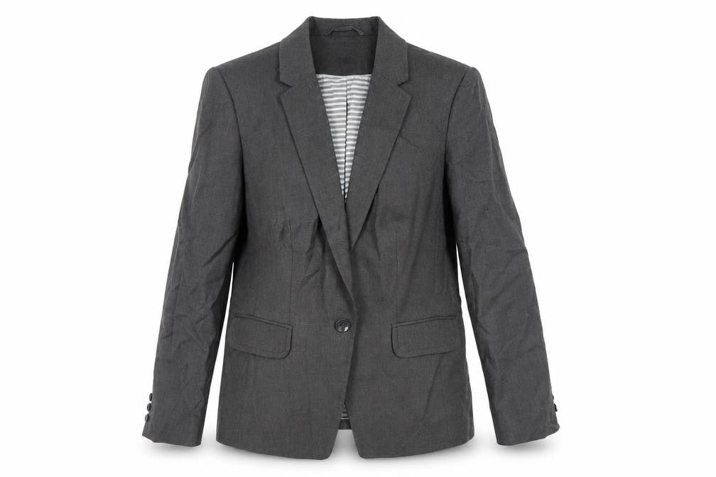 Marks & Spencer Womens Grey Jacket Blazer Size 14 Button