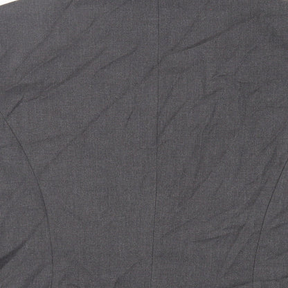 Marks & Spencer Womens Grey Jacket Blazer Size 14 Button