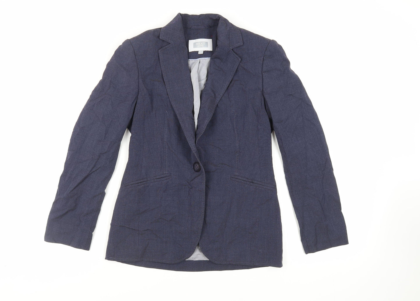 NEXT Womens Blue Jacket Blazer Size 6 Button
