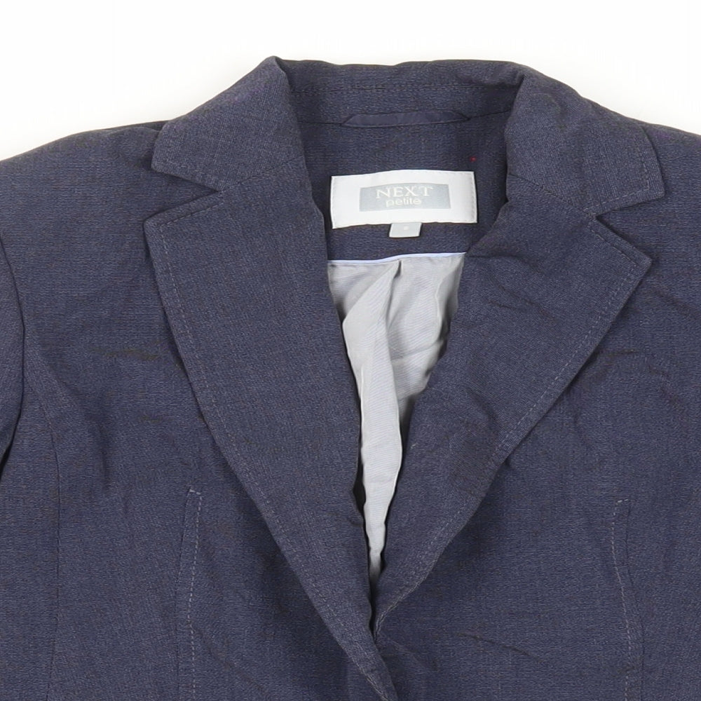 NEXT Womens Blue Jacket Blazer Size 6 Button