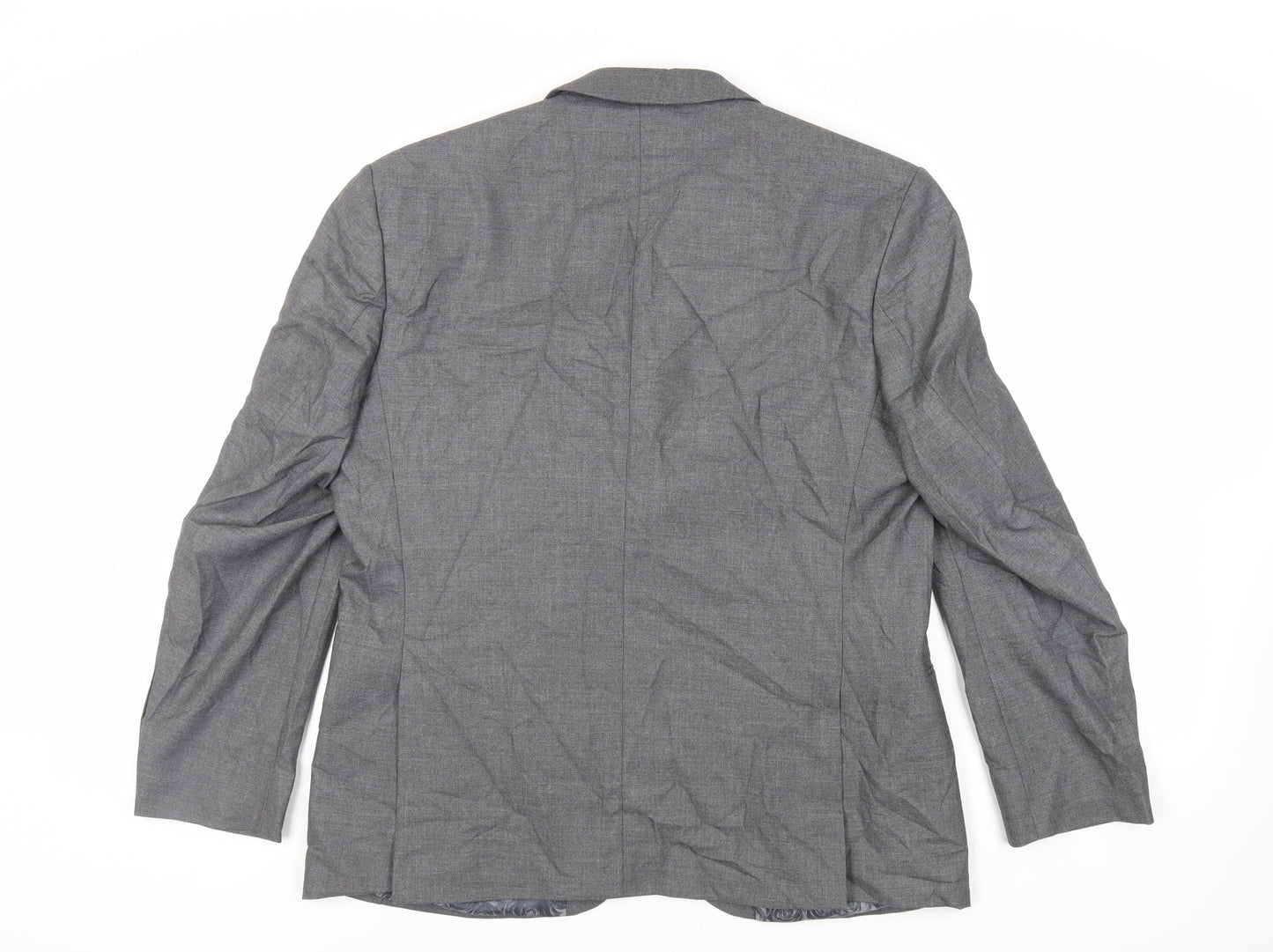 Scott & Taylor Mens Grey Polyester Jacket Suit Jacket Size 44 Regular