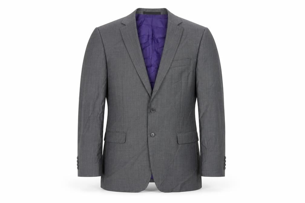 Marks & Spencer Mens Grey Polyester Jacket Suit Jacket Size 44 Regular
