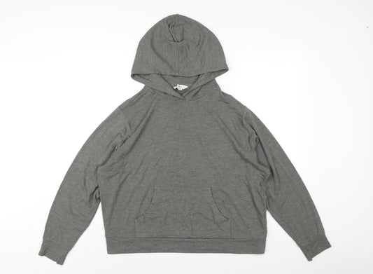Marks and Spencer Womens Green Polyester Pullover Hoodie Size L Pullover