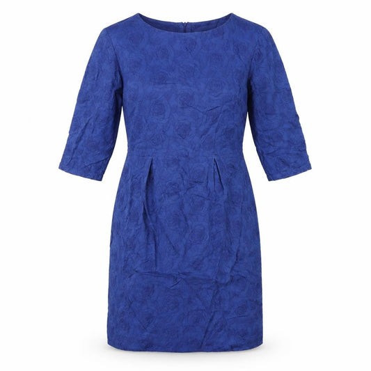 Dickins & Jones Womens Blue Cotton A-Line Size 12 Round Neck Zip
