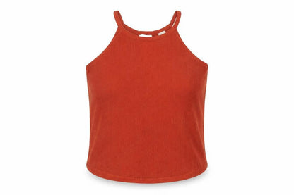 River Island Womens Orange Polyester Basic T-Shirt Size 10 Round Neck