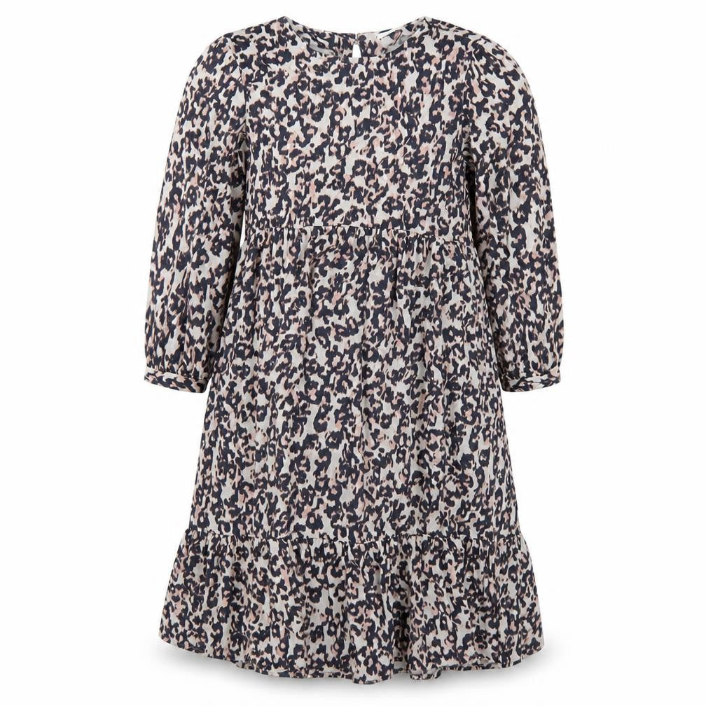 NEXT Girls Multicoloured Geometric Viscose A-Line Size 9 Years Round Neck Button