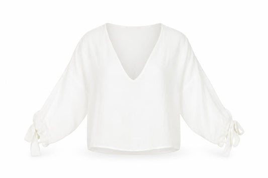 Zara Womens White Polyester Basic T-Shirt Size S V-Neck
