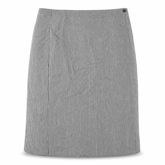Marks & Spencer Womens Black Check Viscose Wrap Skirt Size 18 Button