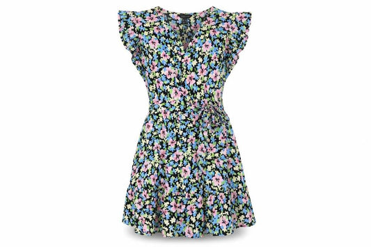 New Look Womens Multicoloured Floral Polyester A-Line Size 12 V-Neck Pullover