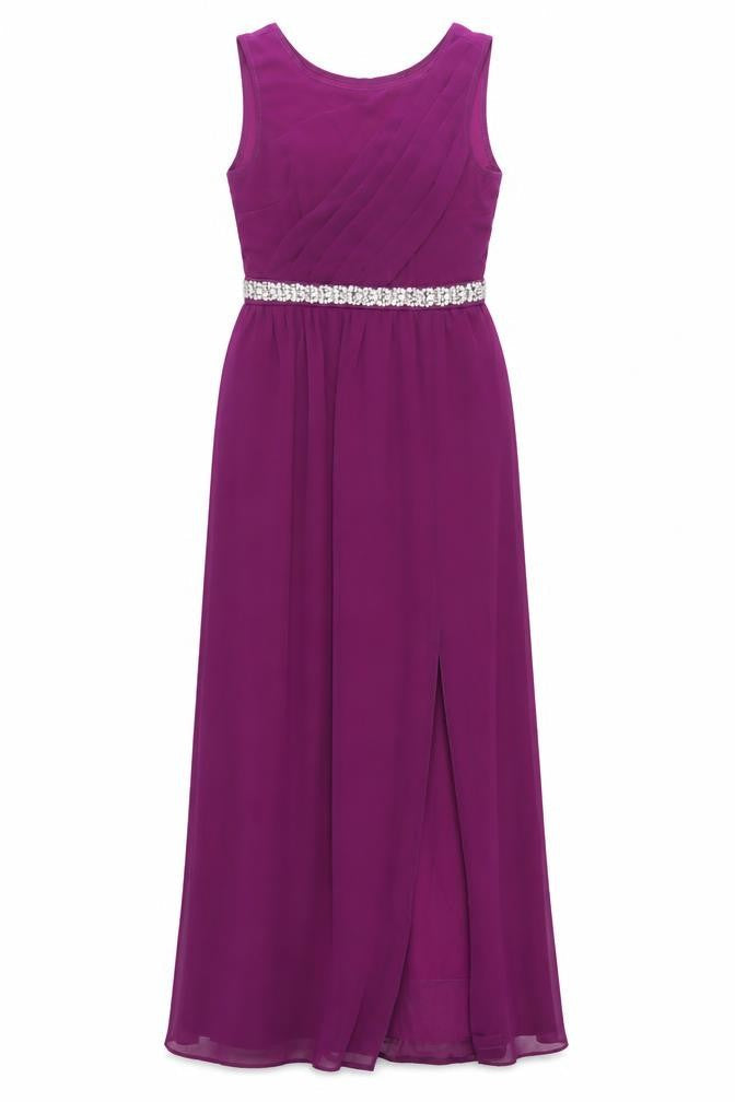 Julien Macdonald Womens Purple Polyester Mermaid Size 8 Round Neck Zip