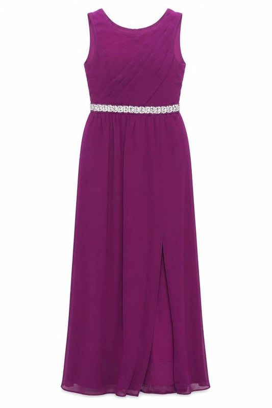 Julien Macdonald Womens Purple Polyester Mermaid Size 8 Round Neck Zip