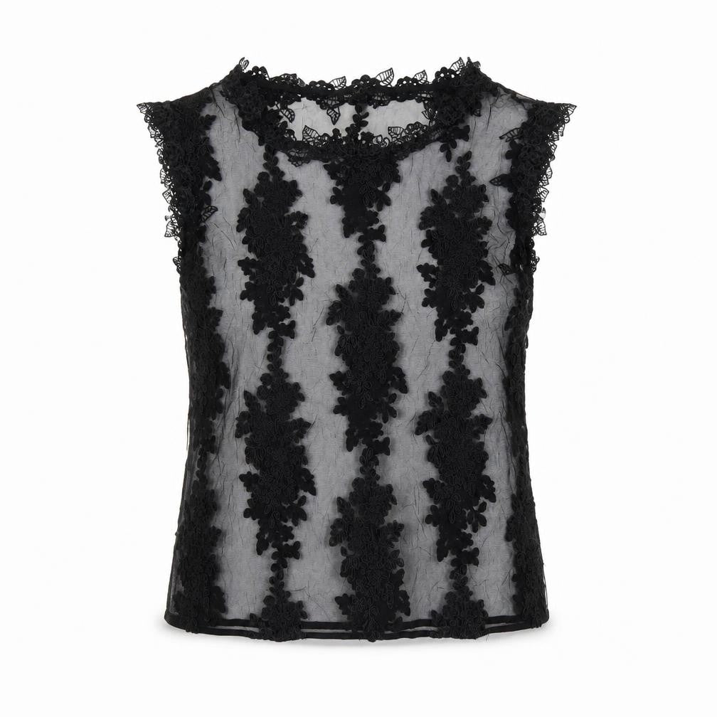 River Island Womens Black Polyester Basic T-Shirt Size 10 Round Neck