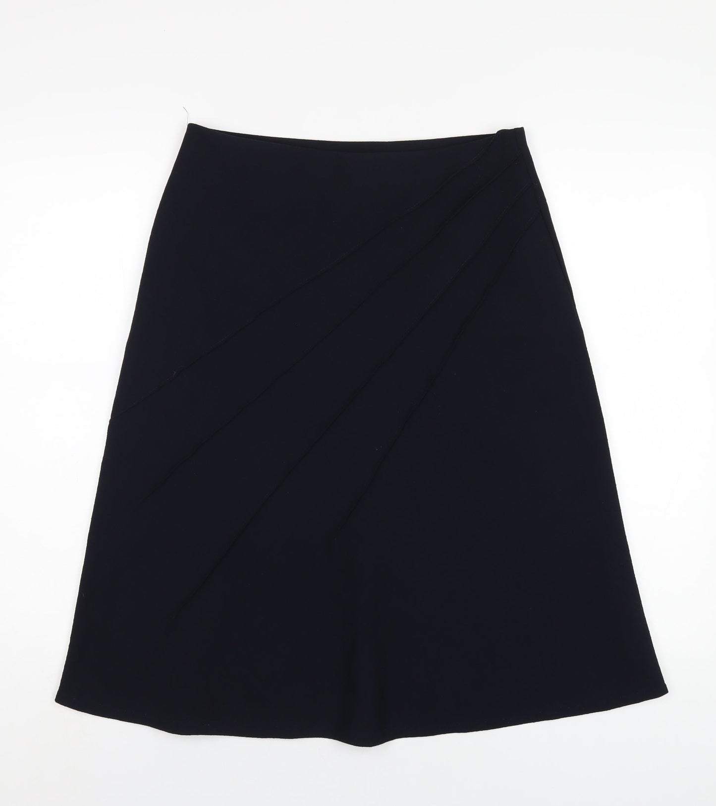 Marks and Spencer Womens Blue Polyester A-Line Skirt Size 10
