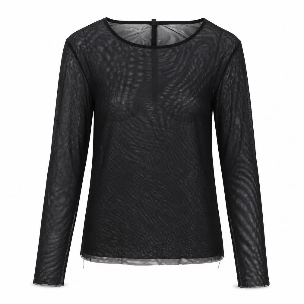 Stradivarius Womens Black Polyester Basic T-Shirt Size S Round Neck