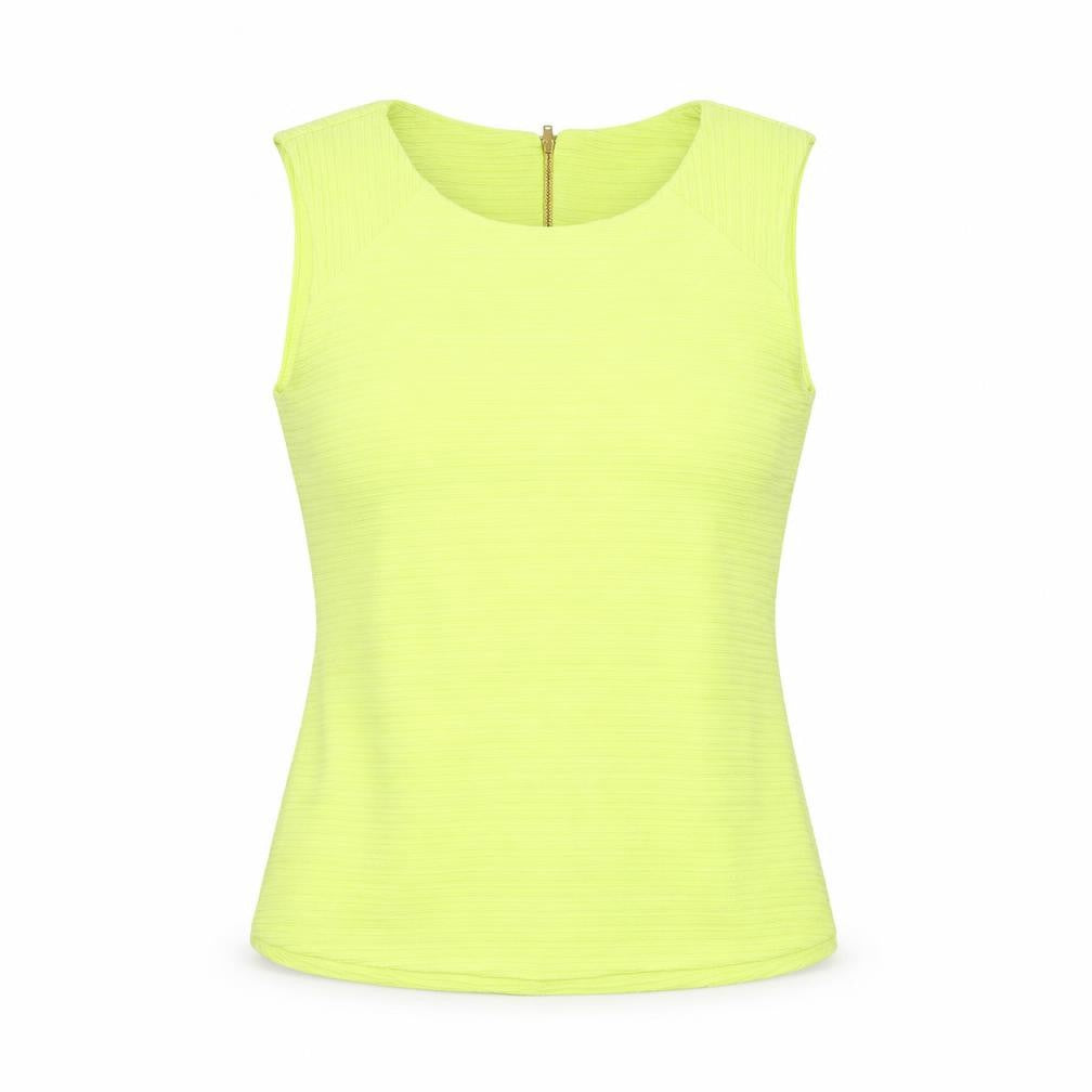 John Lewis Womens Green Polyester Basic Tank Size M Round Neck