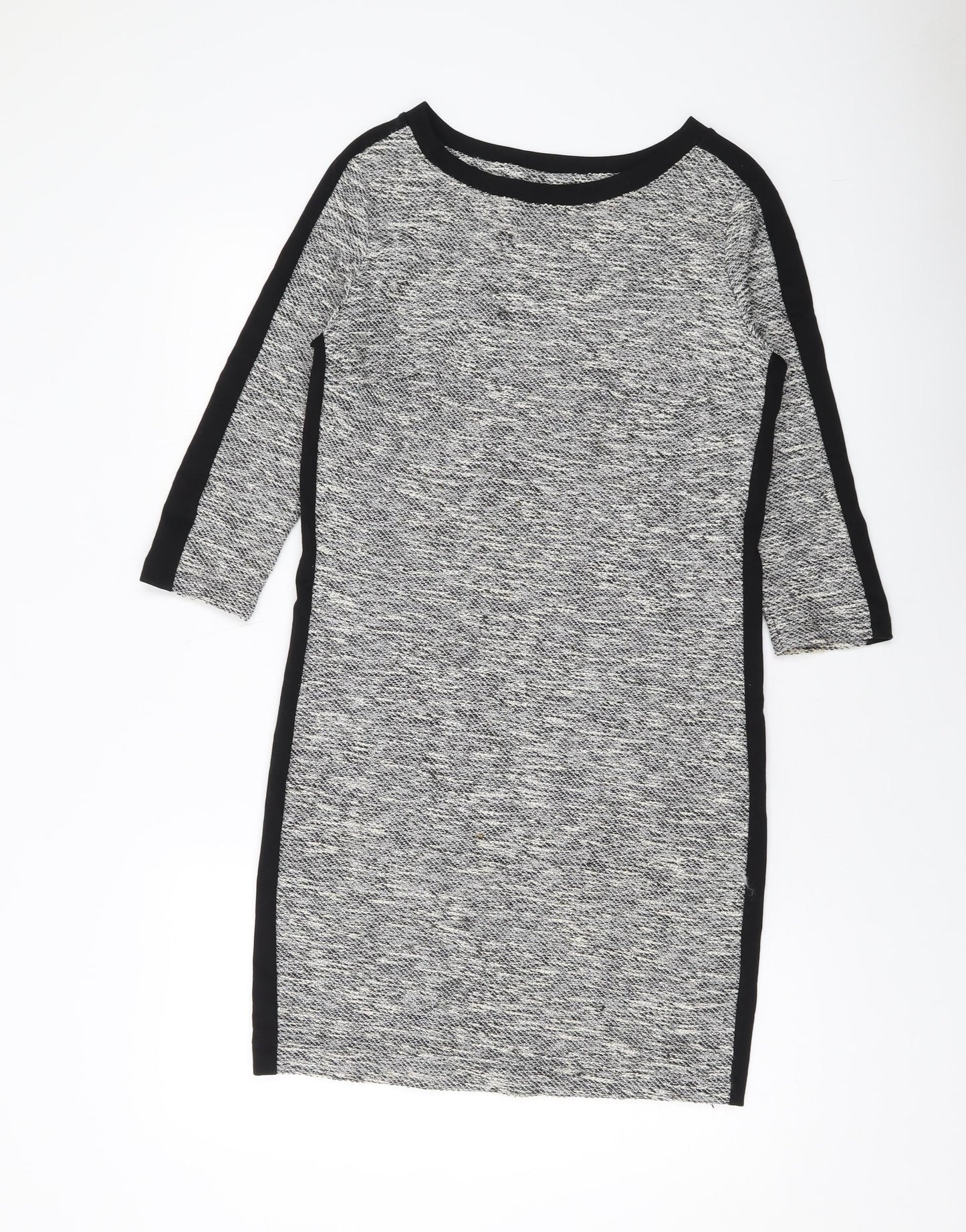 Marks and Spencer Womens Grey Polyester Sheath Size 10 Round Neck Pullover