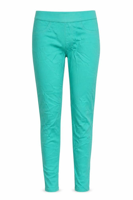 Marks & Spencer Womens Green Cotton Jegging Jeans Size 6 L28 in Regular