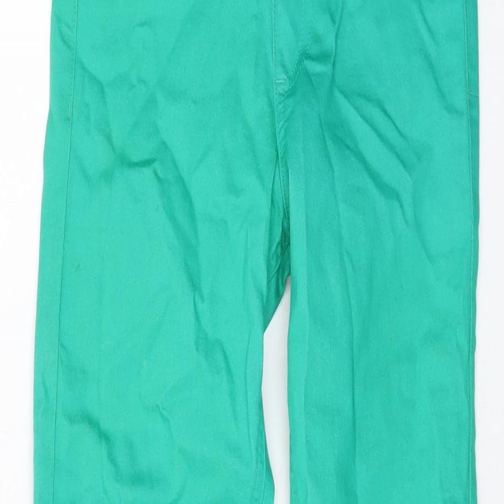 Marks and Spencer Womens Green Cotton Jegging Jeans Size 6 L28 in Regular