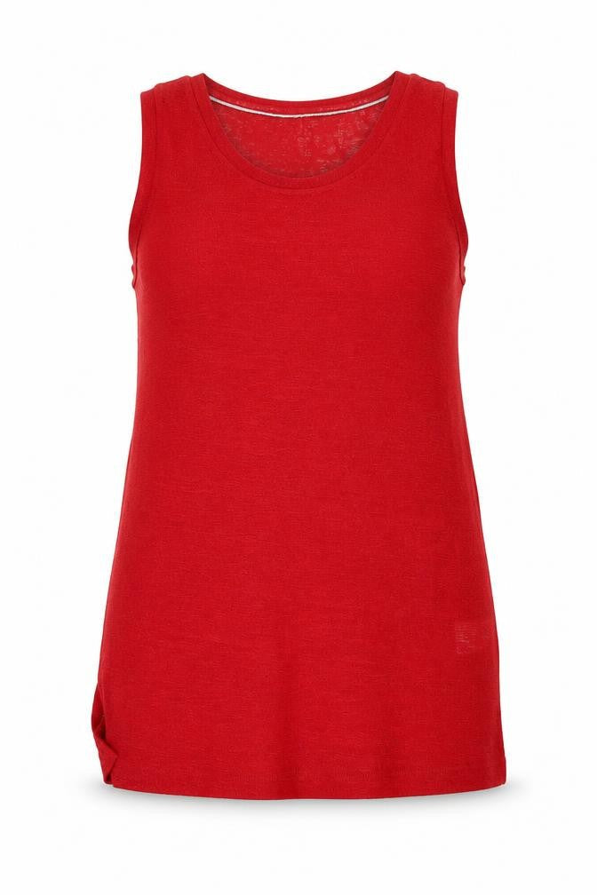 NEXT Womens Red Polyester Basic Tank Size 16 Round Neck