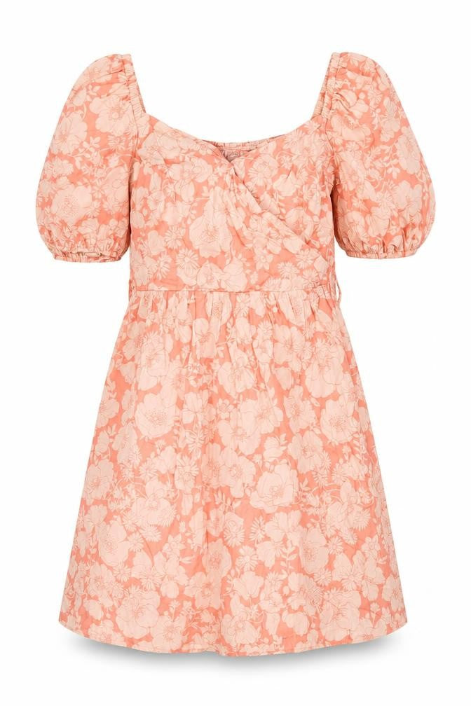 Dusk Womens Pink Floral Cotton A-Line Size 8 Sweetheart Snap