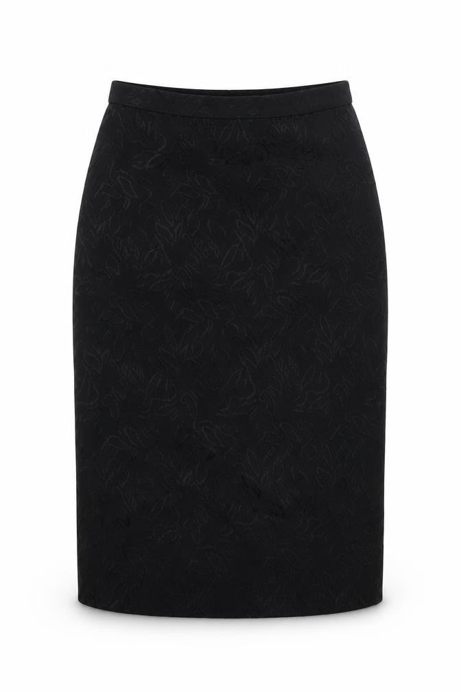 St Michael Womens Black Polyester Straight & Pencil Skirt Size 10 Zip