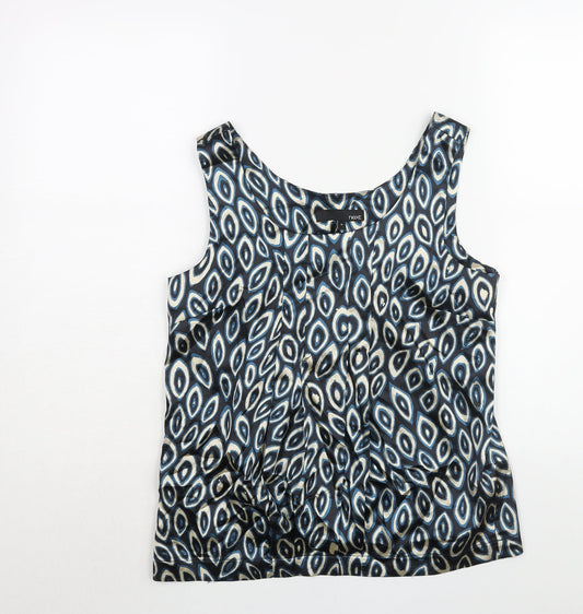 NEXT Womens Multicoloured Geometric Polyester Camisole Blouse Size 10 Scoop Neck