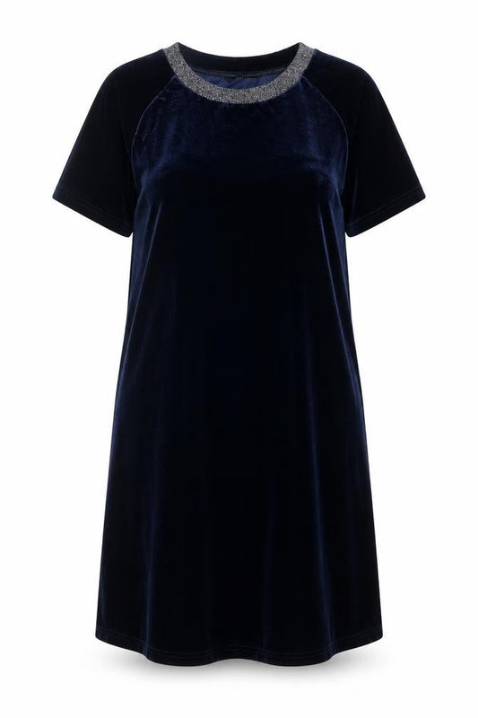 NEXT Womens Blue Polyester Shift Size 10 Crew Neck Pullover