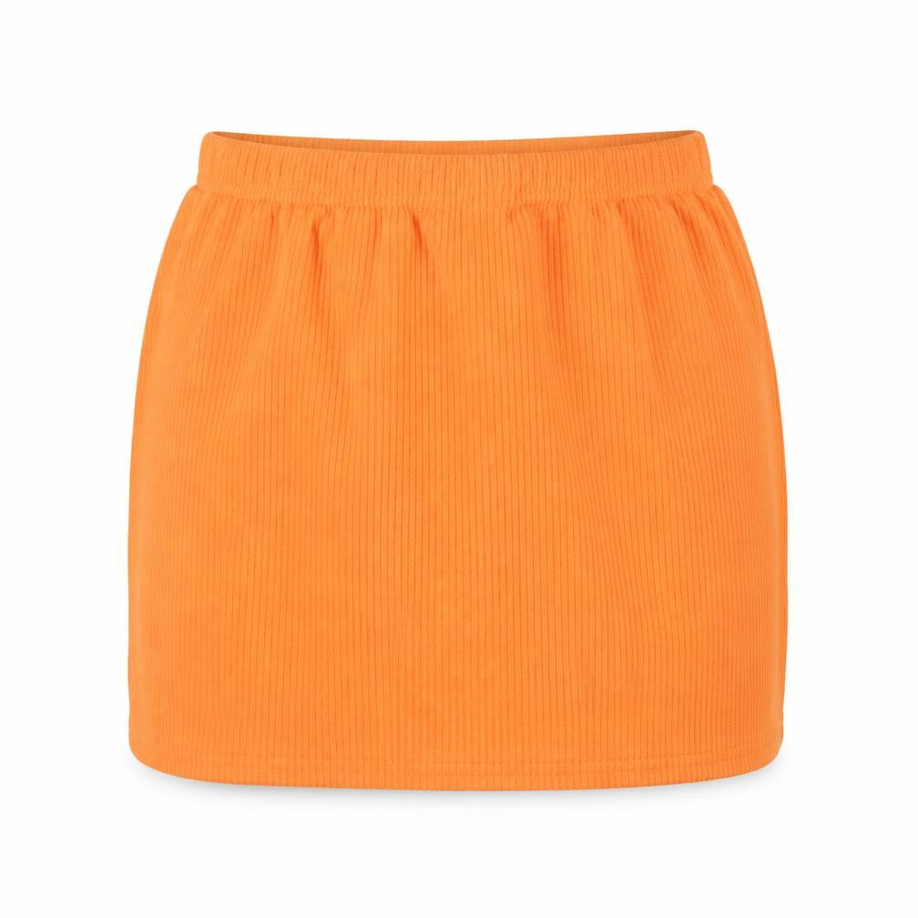PRETTYLITTLETHING Womens Orange Polyester Mini Skirt Size 6