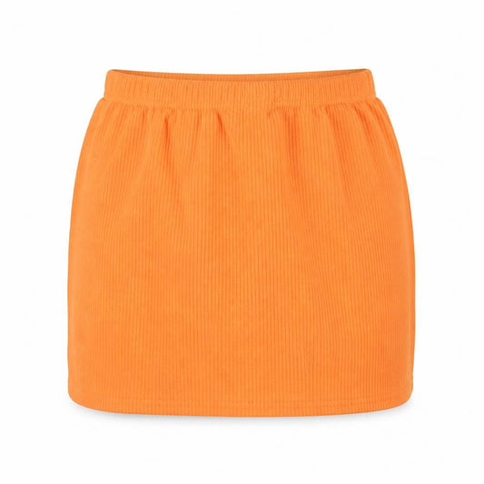 PRETTYLITTLETHING Womens Orange Polyester Mini Skirt Size 6