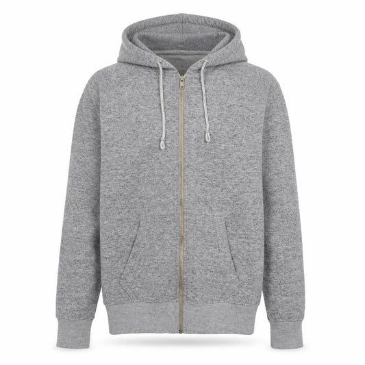 Pull&Bear Mens Grey Cotton Full Zip Hoodie Size S