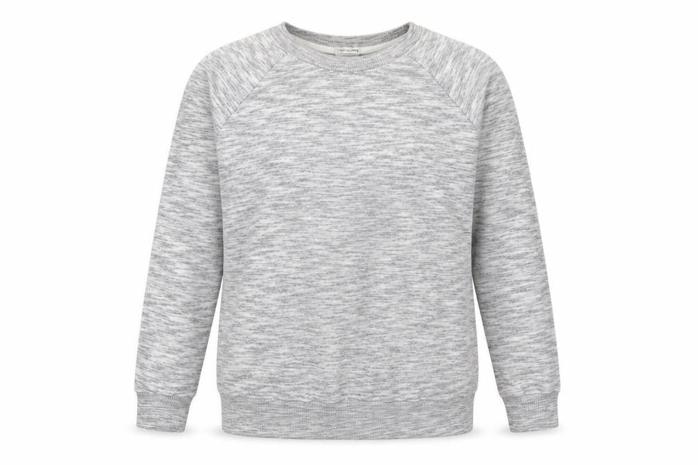 Bershka Womens Grey Cotton Pullover Sweatshirt Size S Pullover
