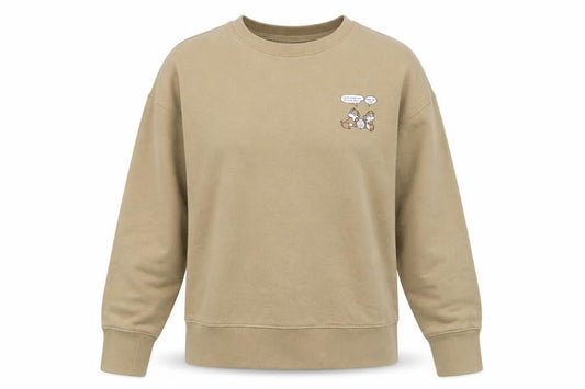 Disney Womens Brown Cotton Pullover Sweatshirt Size M Pullover