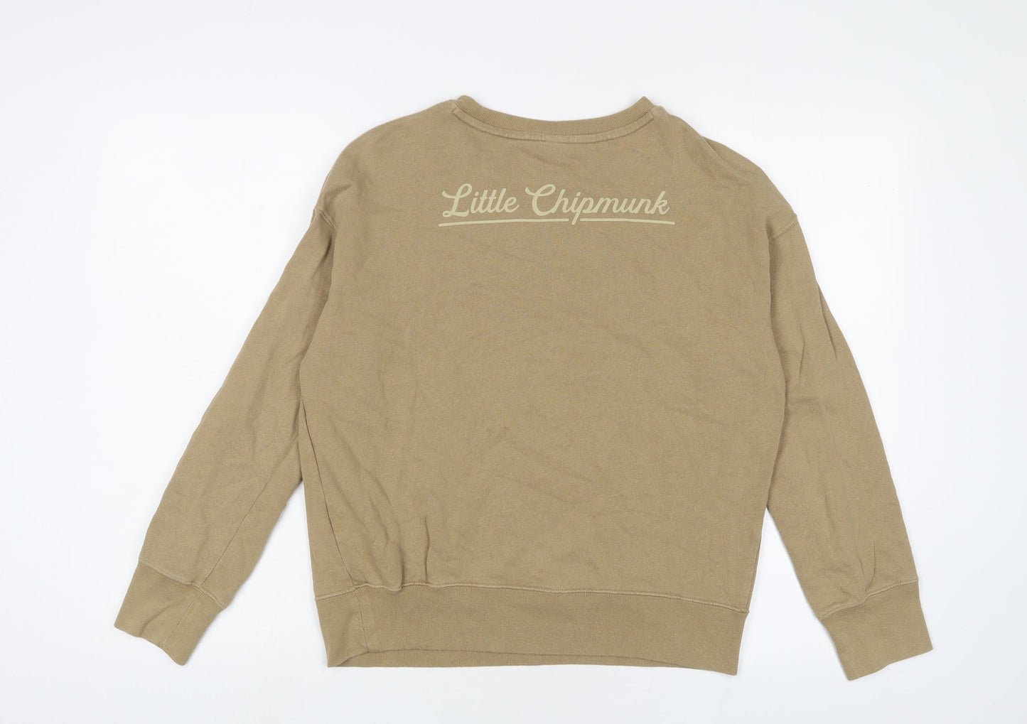 Disney Womens Brown Cotton Pullover Sweatshirt Size M Pullover