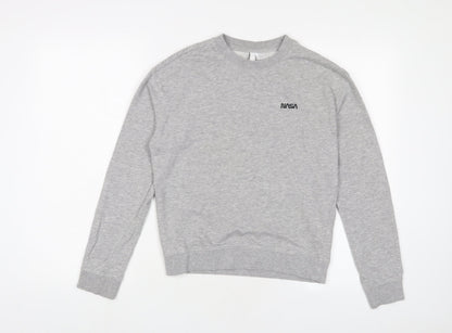 H&M Womens Grey Cotton Pullover Sweatshirt Size XS Pullover - NASA