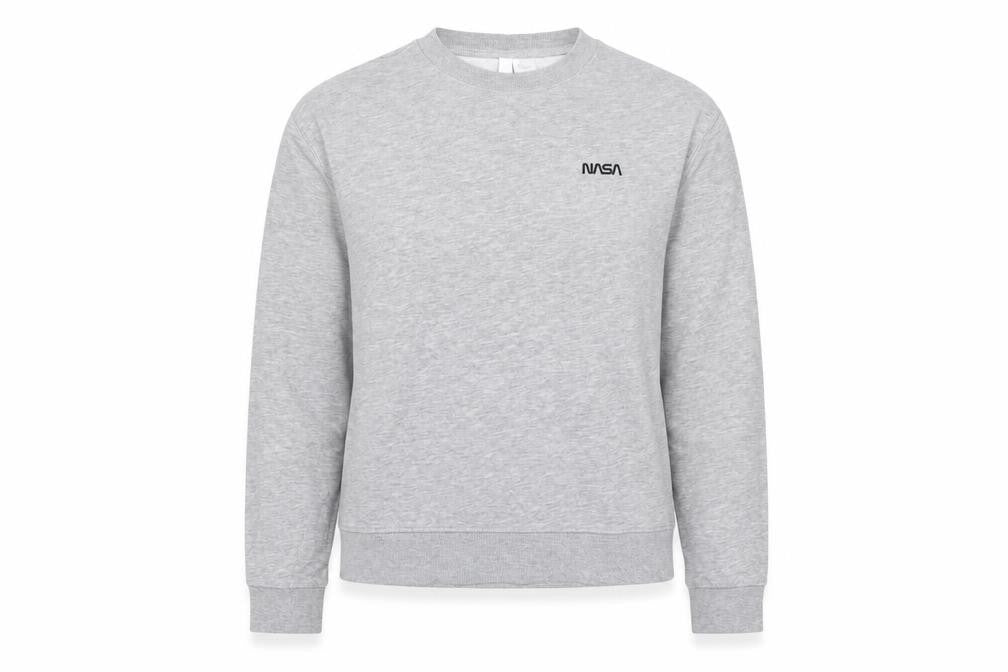 H&M Womens Grey Cotton Pullover Sweatshirt Size XS Pullover - NASA