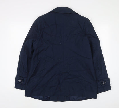 Limited Collection Womens Blue Jacket Size 16 Button