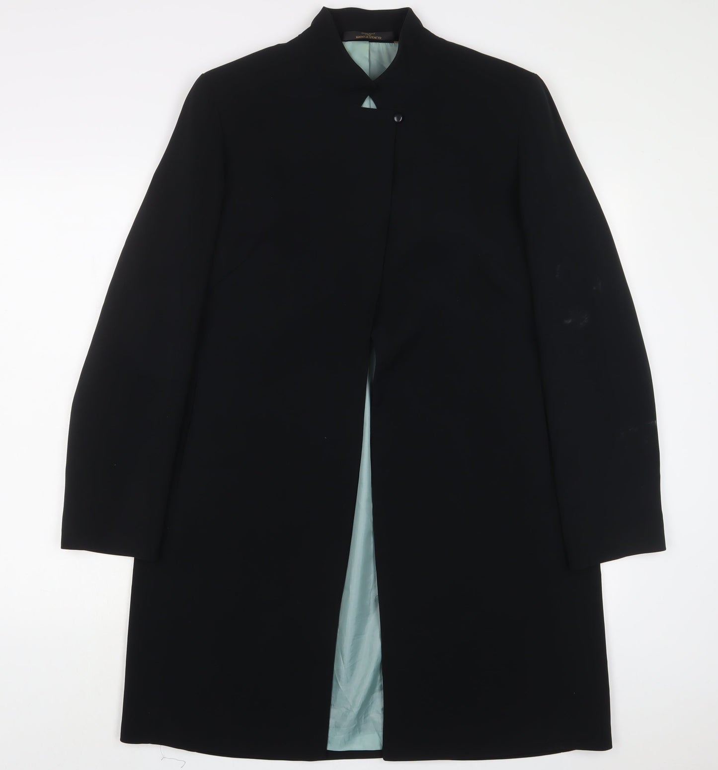 Marks and Spencer Womens Black Jacket Blazer Size 12 Button
