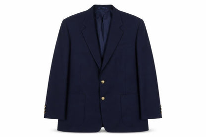 Emporium Mens Blue Polyester Jacket Suit Jacket Size 46 Regular