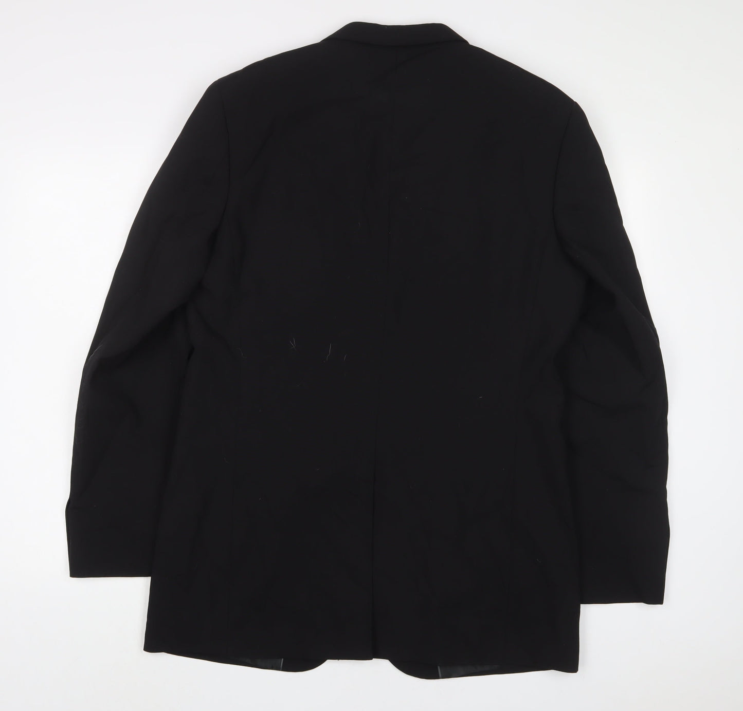 John Lewis Mens Black Wool Jacket Suit Jacket Size 40 Regular
