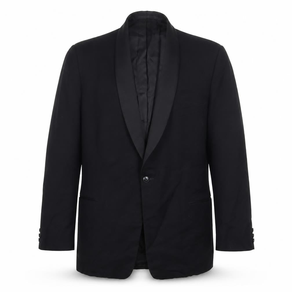 Maenson Mens Black Polyester Jacket Suit Jacket Size 44 Regular