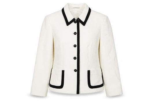 Gerry Weber Womens White Jacket Size 10 Button