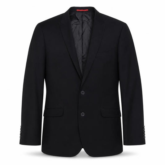 ONESIX5IVE Mens Black Polyester Jacket Suit Jacket Size 40 Regular