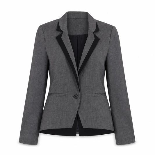 Warehouse Womens Grey Jacket Blazer Size 6 Button