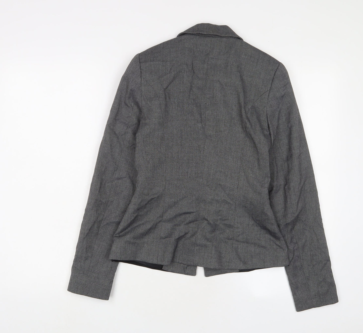Warehouse Womens Grey Jacket Blazer Size 6 Button