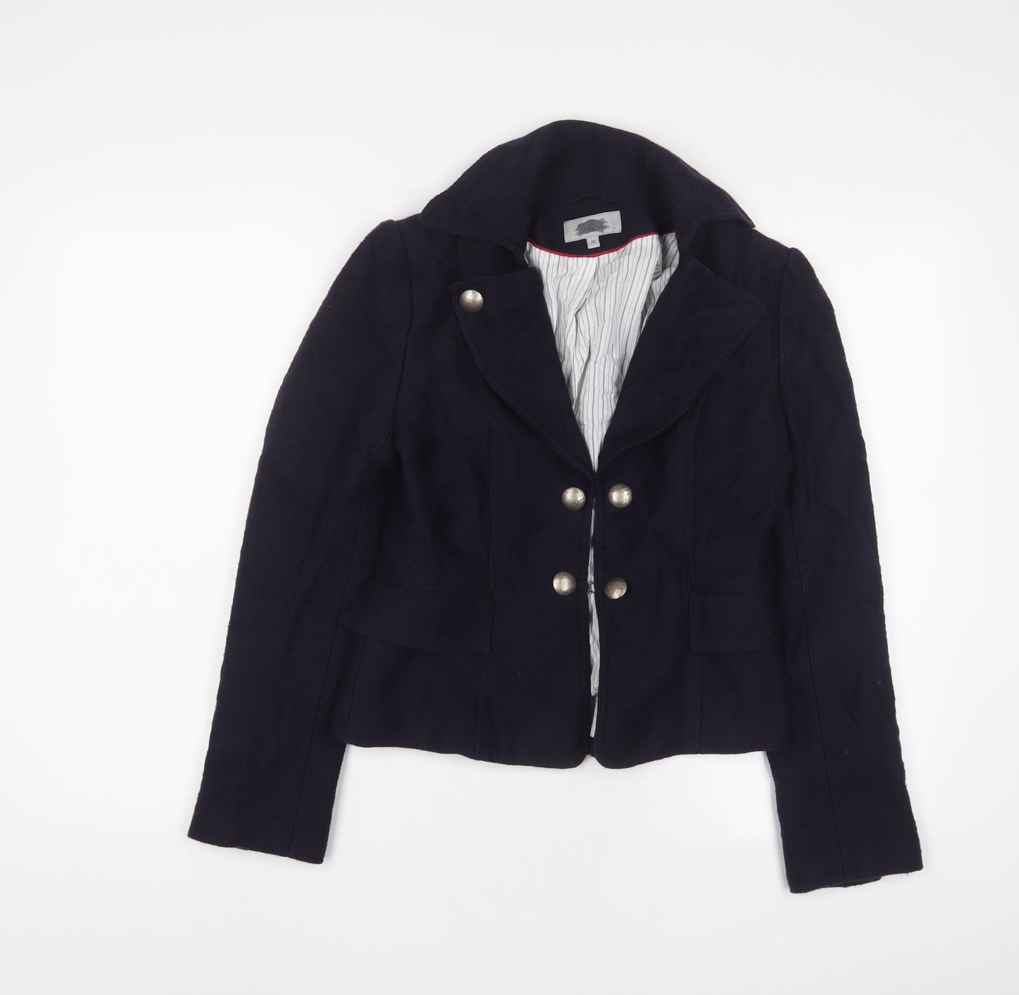 Marks and Spencer Womens Blue Jacket Blazer Size 10 Hook & Eye